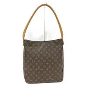 LOUIS VUITTON Looping Handbag Monogram Brown